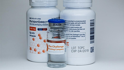 Printed code on bottle packaging